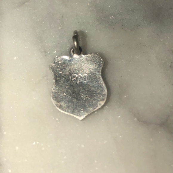 VTG 800 Silver & Enamel Madrid Travel Sheild Souvenir Charm Bracelet Charm - Picture 2 of 3